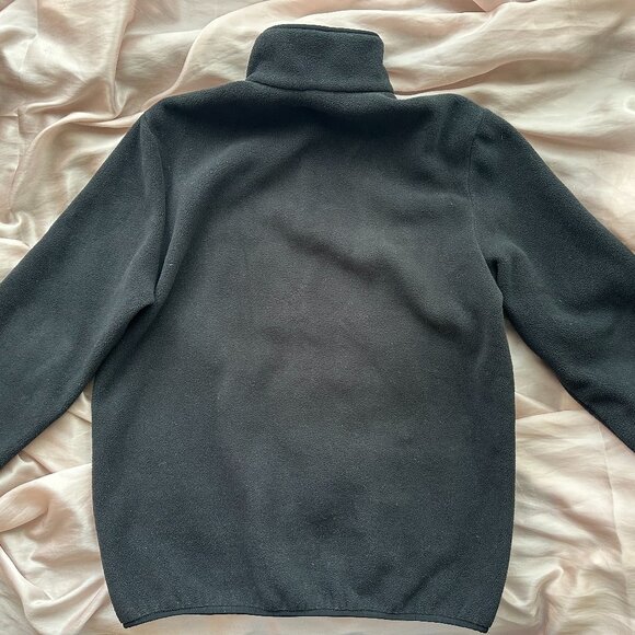 OVO Fleece Quarter-Zip Pullover Sweater - Black - Green/Red Letters - Size L - Picture 4 of 4